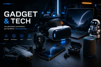 Lunettes connectées IA avec affichage discret posées sur un bureau à côté d'un smartphone