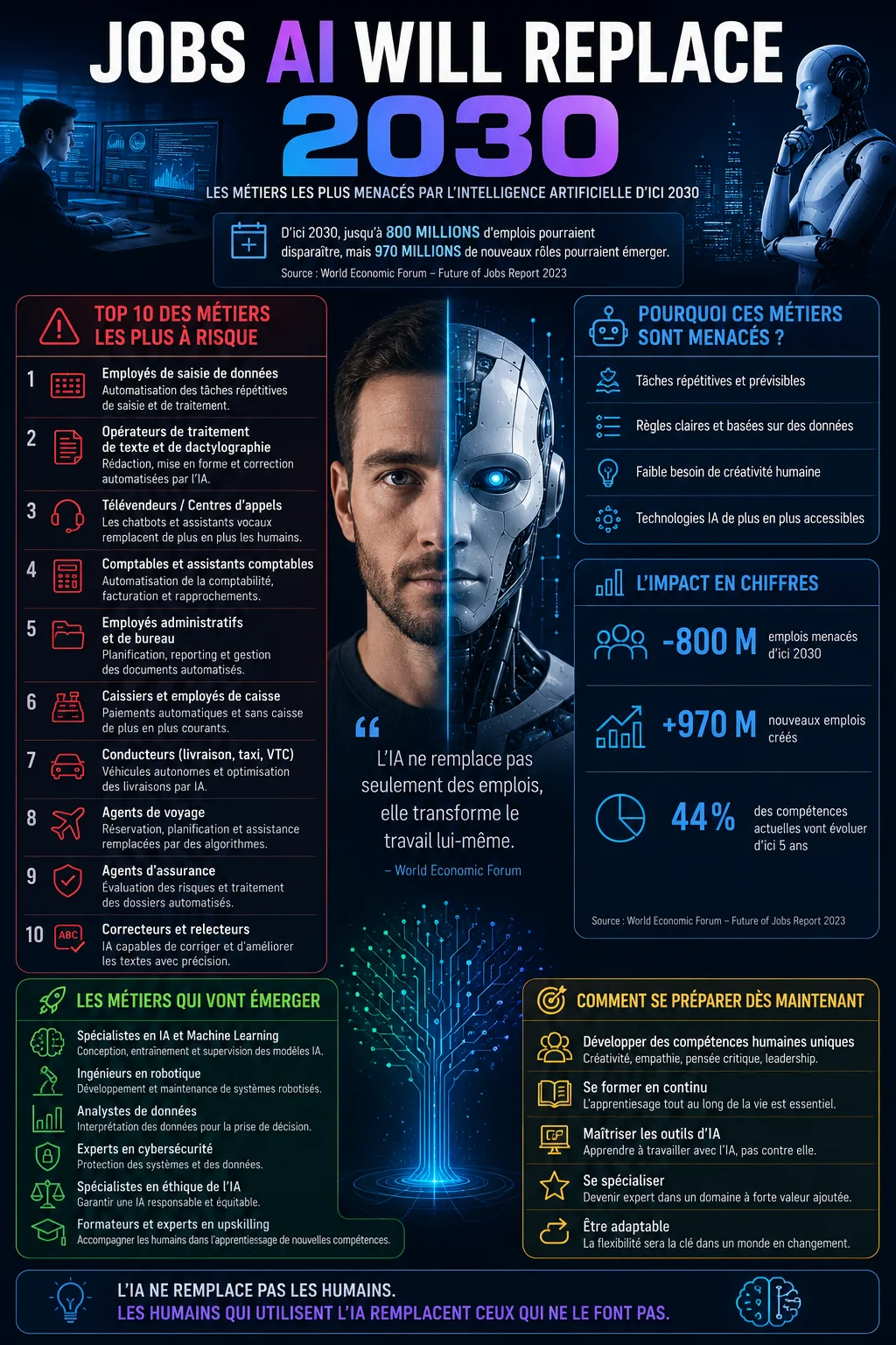 Human and AI reviewing changing occupations on a dashboard